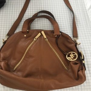 Michael Kors Luggage color crossbody size medium